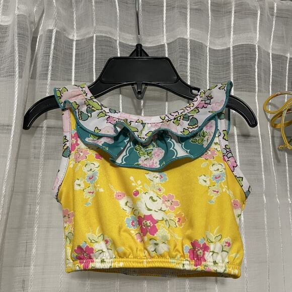 SweetHoney Toddler Girls Mallory Crop 2 Piece Swim - Picture 2 of 10